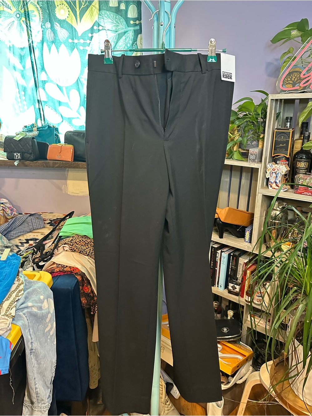 Men’s Black Dress Pants — Tailored Straight Leg